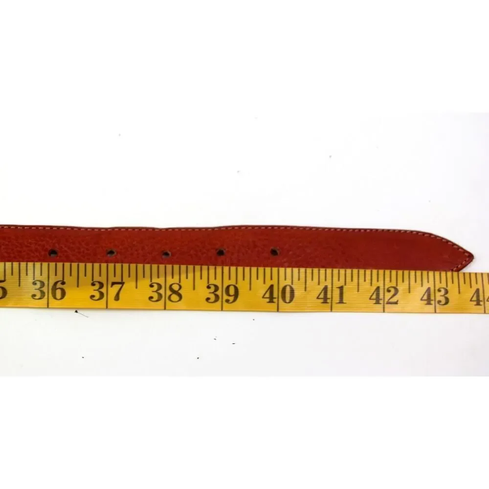 Handmade Italy BROWN REAL LEATHER 1 1/8